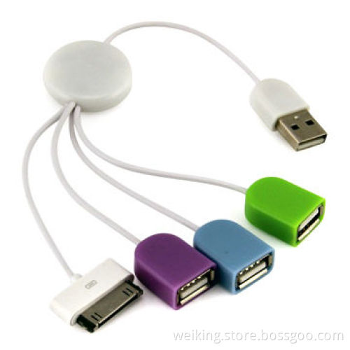 4-port USB Hub with Switch